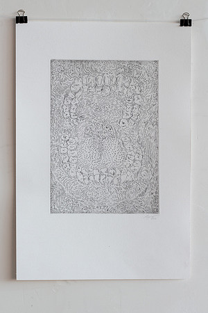 twice as many bites, etching, 23x34 cm, 2022