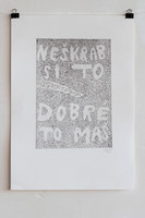 dont scratch it you have it good, etching, 23x34 cm, 2022