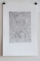 scorpicorn, etching, 23x34 cm, 2022